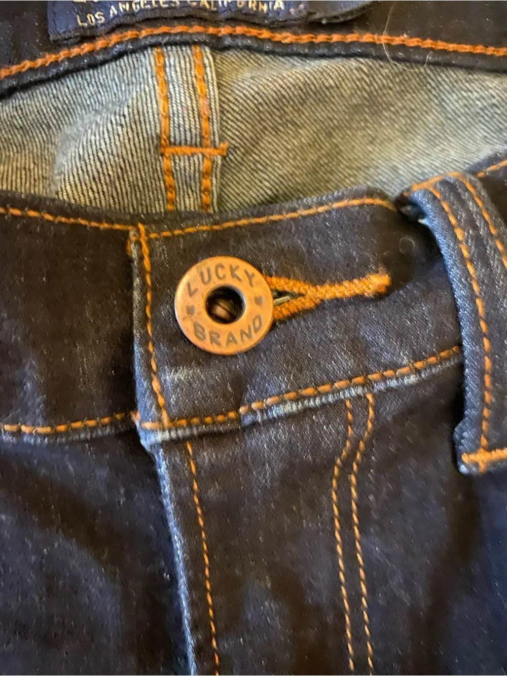 Lucky Brand Charlie Skinny Dark Blue Jeans
